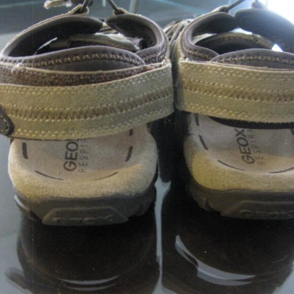 Brand New, never worn Men's GEOX Respira suede Sandals 12.5 - Picture 6 of 6